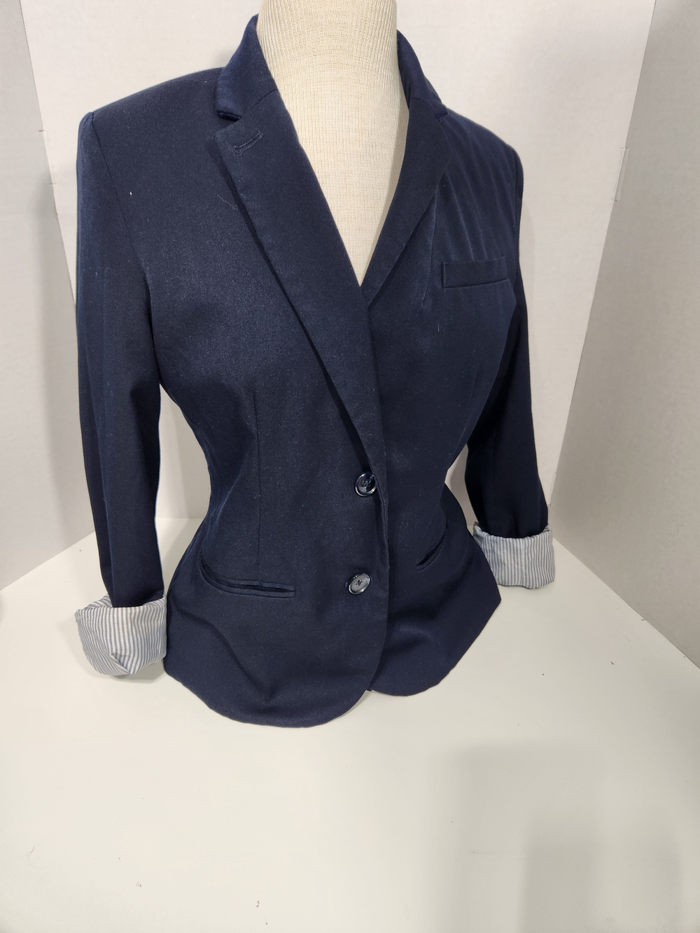 Merona Navy Fitted Women's Blazer Jacket